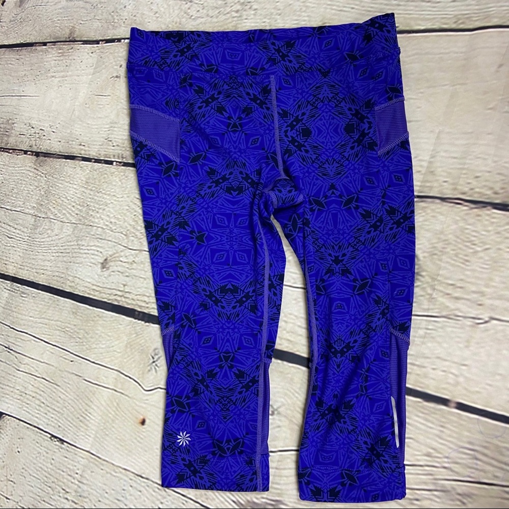 4/$25 Blue athleta cropped leggings
